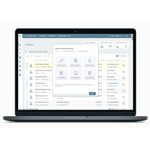 Evonut Planilha de Nutrição