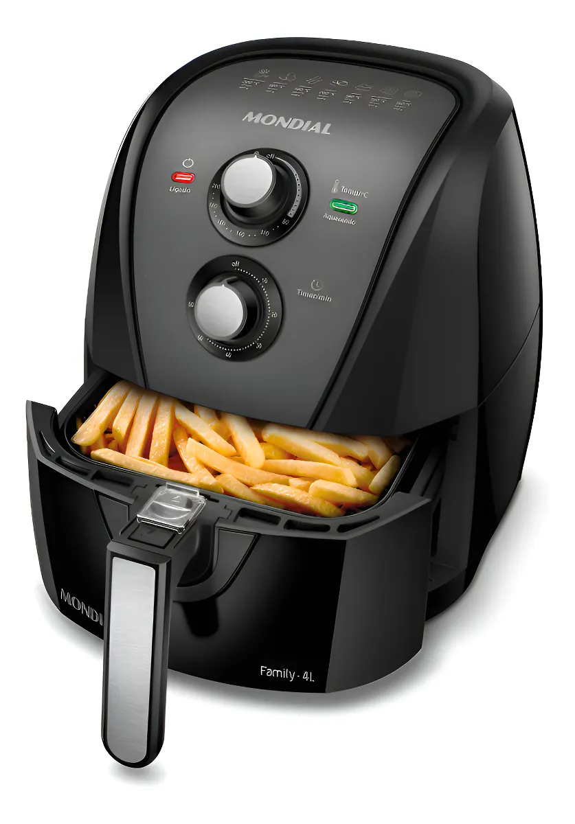 Fritadeira sem óleo air fryer 4L Mondial 1500W AFN-40-BFT